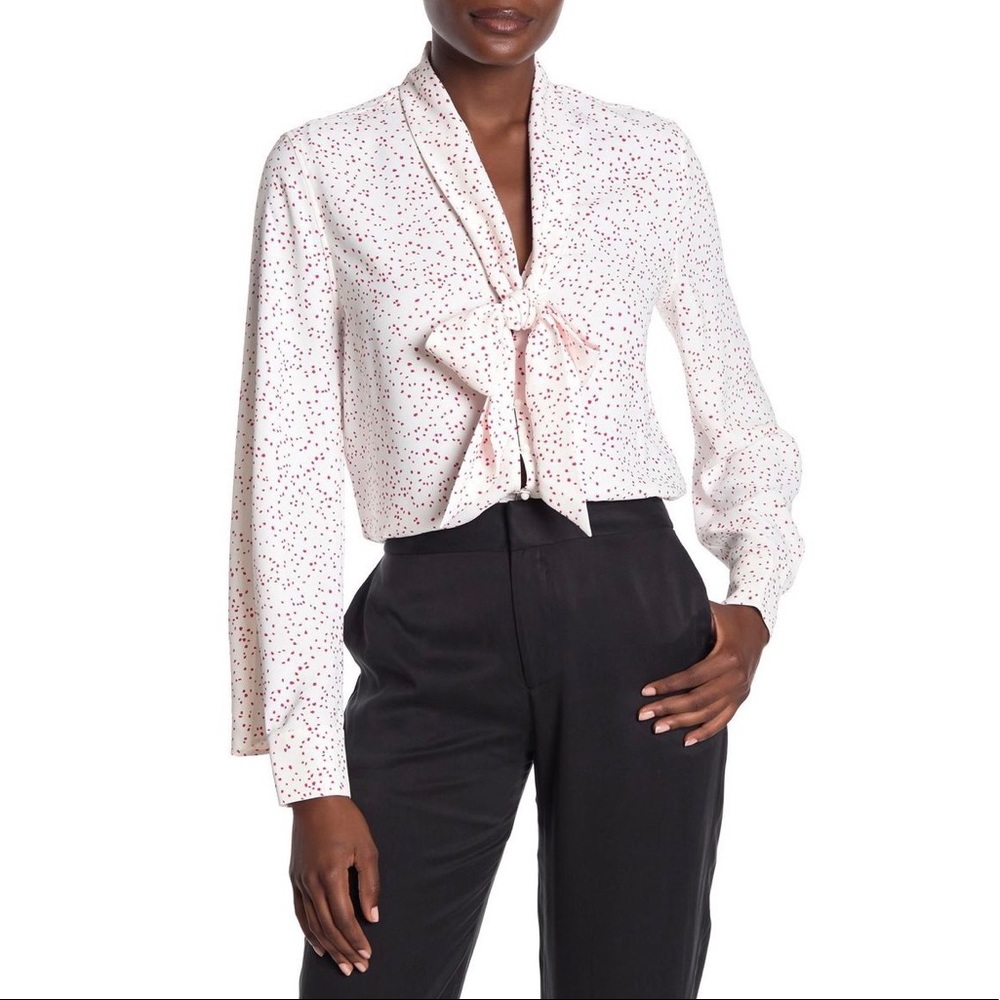 Equipment Tie Neck Blouse S